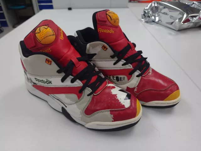 REEBOK PUMP BASQUAIT Edition Ultra Rare Red White Custom Art 200.00 PicClick UK