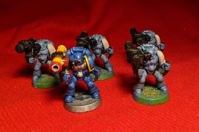 CLASSIC SPACE MARINE MISSILE LAUNCHERS x5 - devastator OOP plastic £12. ...