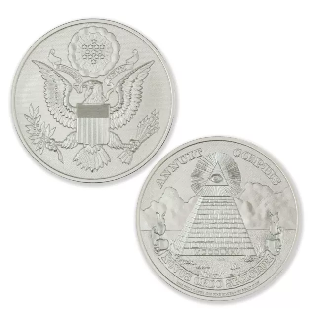 1 oz. GREAT SEAL of the UNITED STATES of AMERICA - BU rounds .999 fine silver