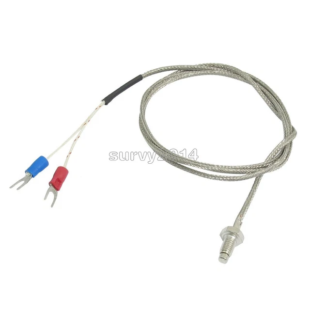 2pcs 1M 3.3ft K Type Thermocouple Control Temperature Controller Sensor Probe
