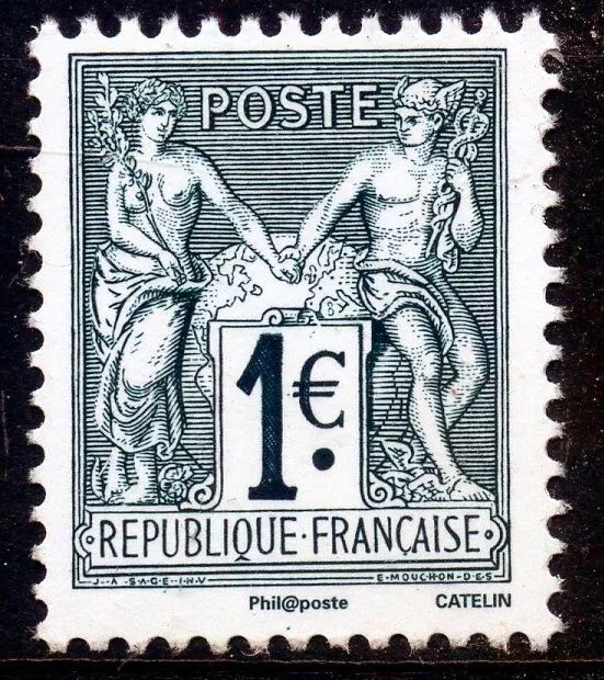 Timbre France N° 5094 ** Centenaire Du Timbre Type Sage / N Sous B