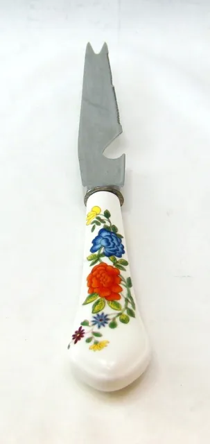 Aynsley China Handle FAMILLE ROSE  Cheese Pick / Knife Crazed