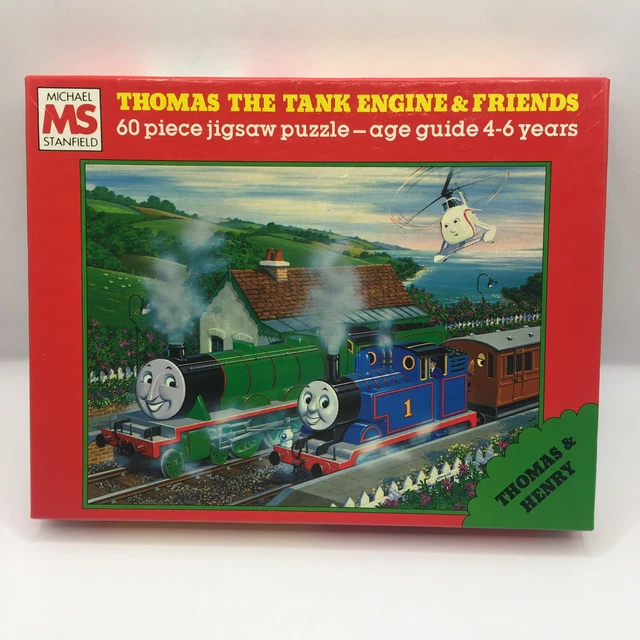 VINTAGE THOMAS THE Tank Engine Puzzle Thomas & Henry by Michael Stanfield 60 pc £10.00
