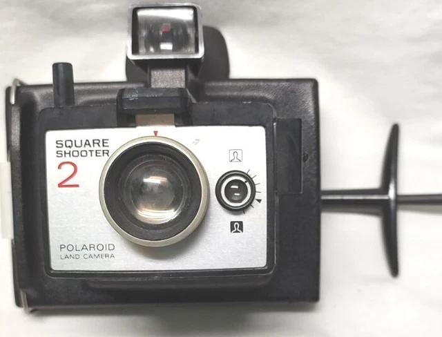 Vintage Polaroid Land Camera Square Shooter 2 Instant Photo w/cold clip VGC
