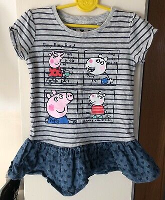 Baby Girls Next Peppa Pig Dress Size 12-18 Months
