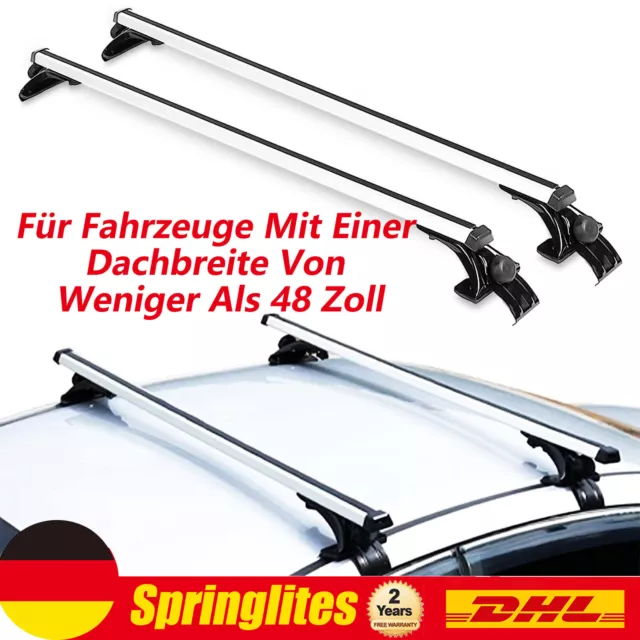 2 Stück 48 "General Dachträger Querstangen Cross Bar Roof Rack 75kg/165lbs