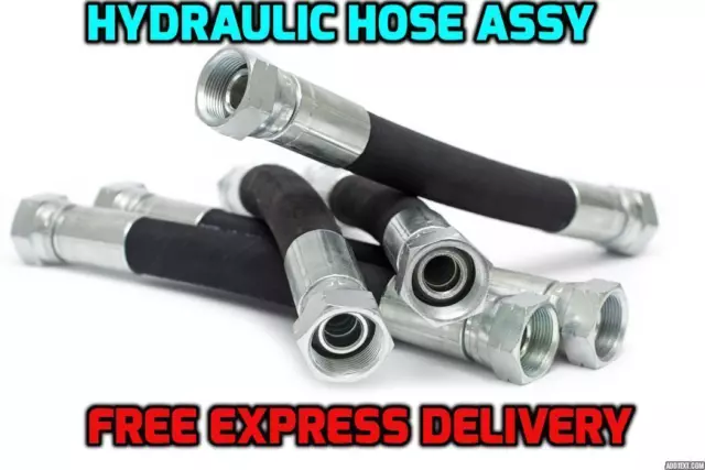 Hydraulic Hose Build Your Own Assembly 5/8 Bsp Ends Free Express Delivery