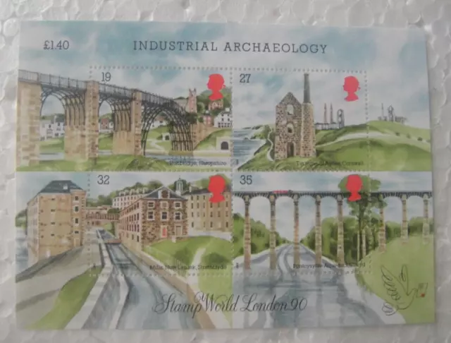 Great Britain 1989. Industrial Archaeology. MUH Mini-Sheet.