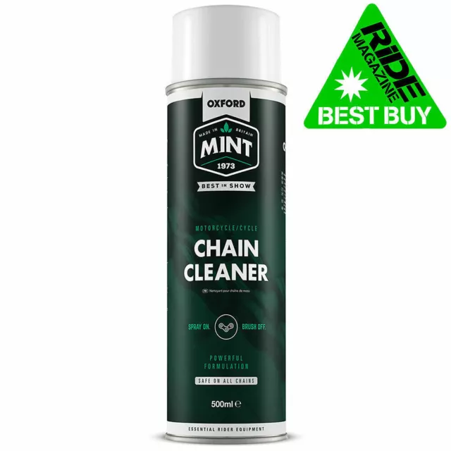 Oxford Mint Motorcycle Chain Cleaner Motorbike Cleaning Spray 500ml