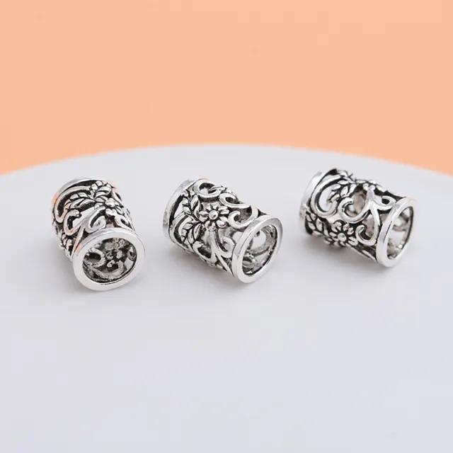 925 Sterling Smooth Round Bead Seamless Spacer Loose Bead DIY Crafts10pcs  6mm (1.2mm hole) 