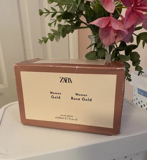 ZARA WOMAN GOLD Rose Gold Eau De Parfum perfume 80ml Each