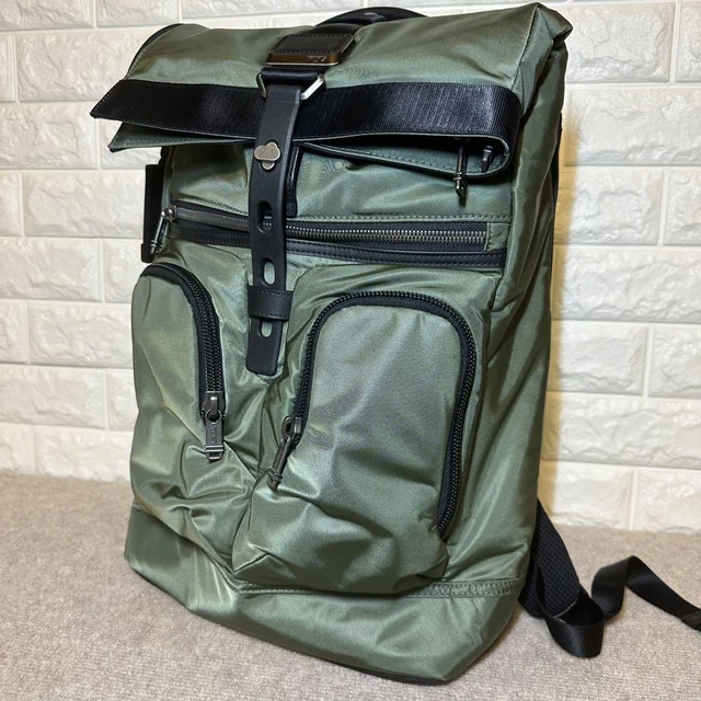 Tumi Alpha Bravo Lance Backpack Forest Green Khaki / Black for Men