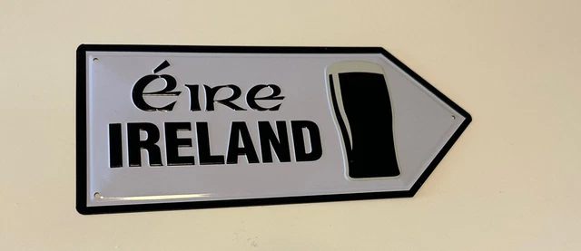 Eire Ireland Arrow Metal Sign