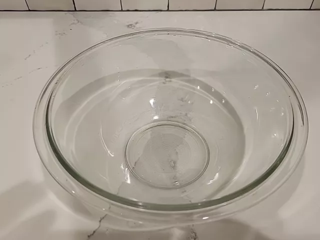 Vintage Pyrex #325 Clear Nesting Glass Mixing Bowl 2-1/2 Qt