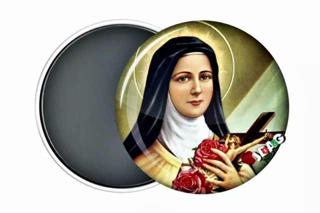 Sainte Thérèse de Lisieux Aimant Frigo Réfrigérateur Fridge Magnet 38mm