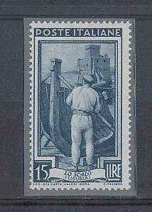 1950 - Lotto/6122Da - Repubblica - 15 Lire Italia Lavoro Filig.