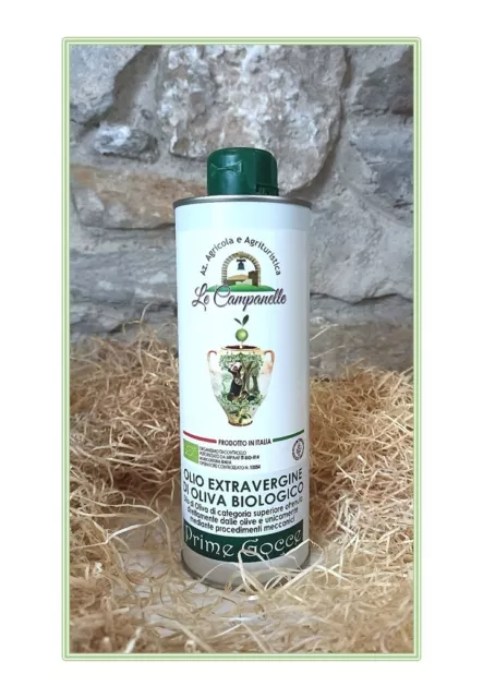 Olio Extravergine di oliva 23-24  Biologico. cultivar autoctone siciliane. 500ml