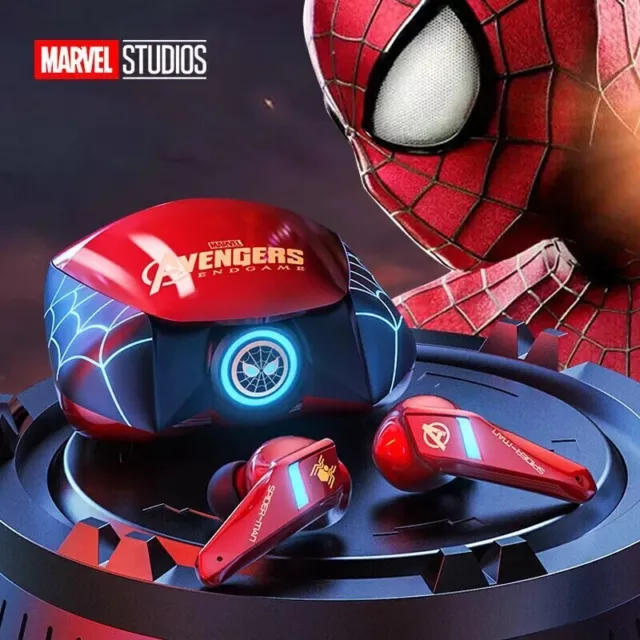 ** MARVEL SPIDERMAN Wireless Bluetooth Gaming In Ear Headphones + Hands Free **