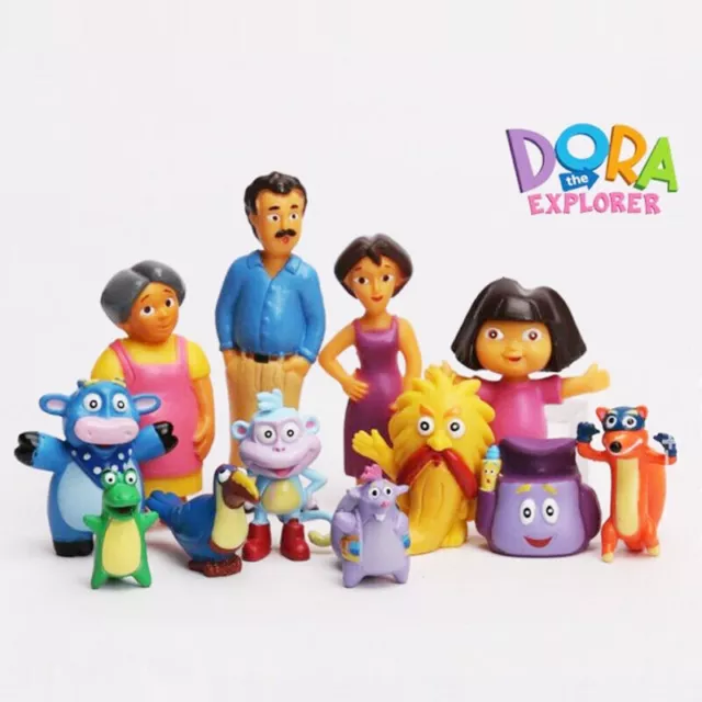 12Pcs Dora the Explorer PVC Action Figures Toy Collectible Set Toys Kids Gift UK