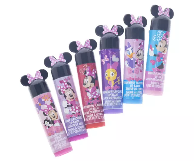 Disney Junior Minnie Mouse Flavored Lip Balm 6 pack Sealed NEW 2