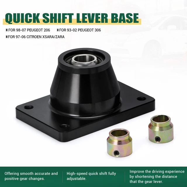 Base leva staffa cambio rapido cambio corto alluminio per auto Peugeot 106