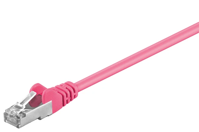 10x CAT 5e Netzwerkkabel SF/UTP; CAT 5-0300 SF/UTP MAGENTA 3m SB