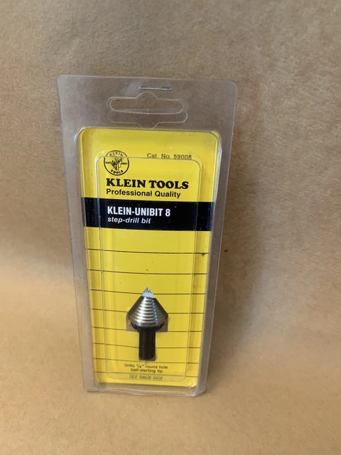 Klein Tools Klein-Unibit 8, 7/8" ONLY Step-Drill Bit, (Cat. No. 59008). 