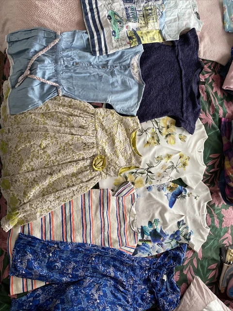 Grande pacchetto età 5-6 abiti ragazze M&S Zara monsone prossimo