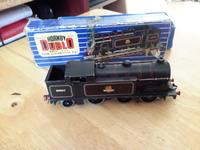 Hornby Dublo Black B/R Steam Loco 69567 Running Order 3 Rail
