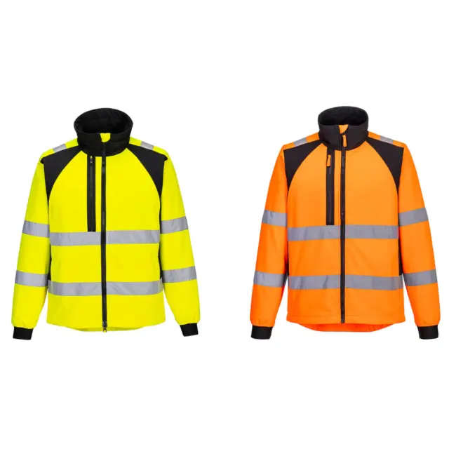 Portwest CD875 WX2 Eco Hi-Vis Softshell Veste Eau Résistant Travail Durabilité