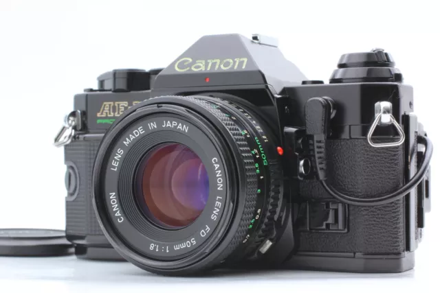 [N MINT] Canon AE-1 Program Black 35mm Film Camera New FD 50mm f1.8 From JAPAN