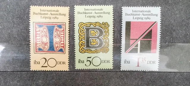 DDR East Germany 3 Sets Stamps Collection Mnh 1980s