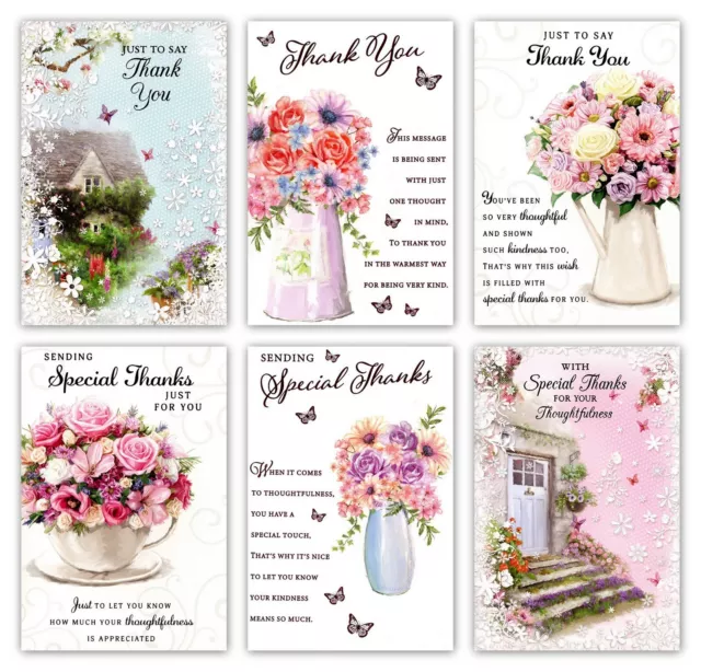 Pack of 6 Thank You Cards