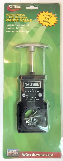 NOS Valterra Metal Handle 1-1/2" BLADEX WASTE VALVE T1001VPM RV Camper Trailer