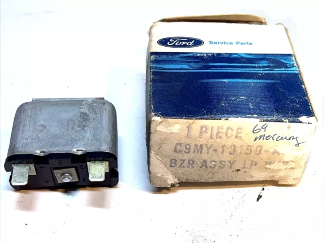 NOS 1969-1970 Mercury Avertissement Extérieur Lampe Buzzer Assy Avec / Sécurité