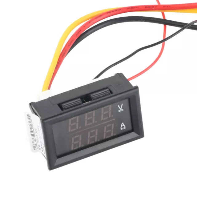 Car DC 0‑300V Dual Display Volt Amp Meter Digital Voltage Current Ammeter Gauge