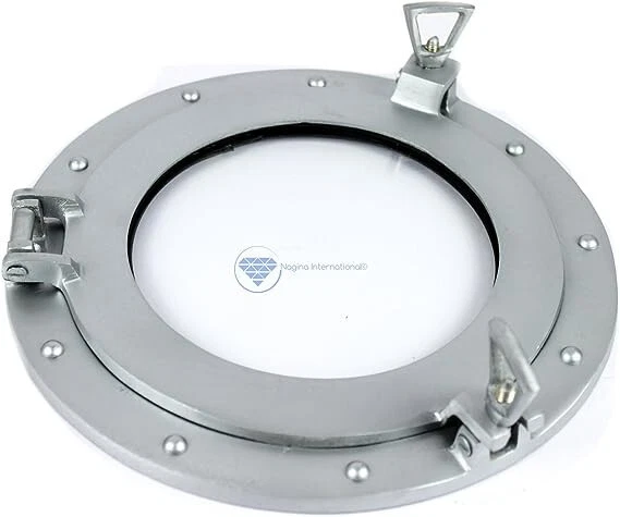 Polvo Recubierto Premium Náutico Aluminio Pirata de Barco Portilla Ventana 12"