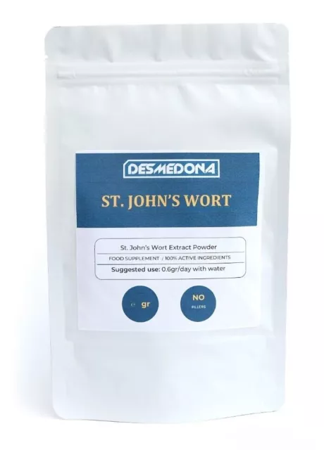 St John's wort Extract Powder 9000mg, High Strength & Quality, EU-Seller