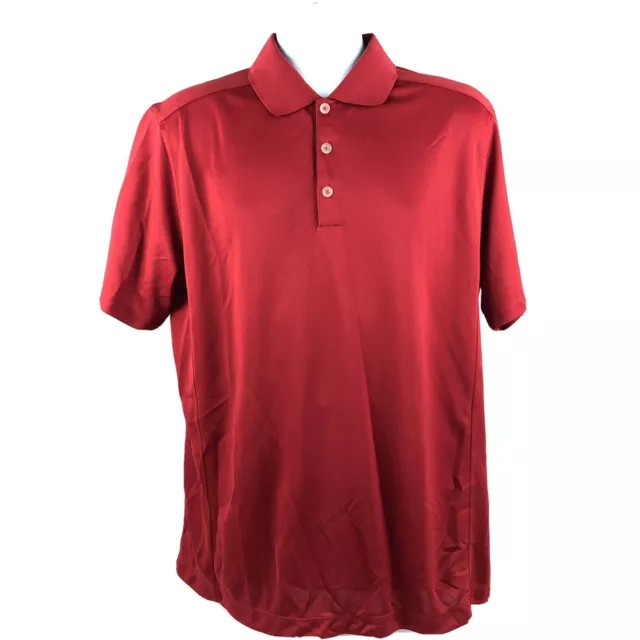 NIKE MEN'S GOLF POLO DRI-FIT STAY COOL MOBILITY RED SIZE LARGE NEW With ...