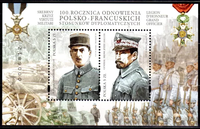 Timbres Emission conjointe France - Pologne 2019