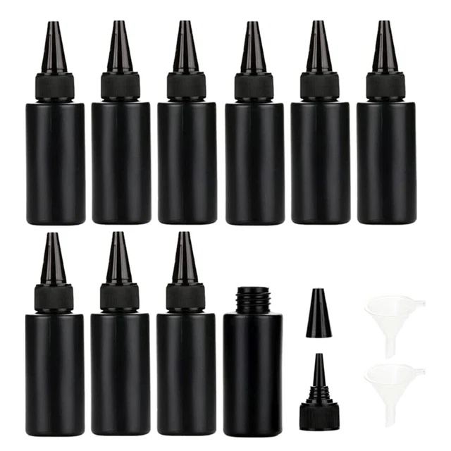 Plastic Squeeze Dispensing Bottles Glue Ink Bottle Light-proof Sealed Droppers