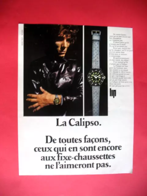 Publicite De Presse Lip Montre Calipso Pour Les Hommes Qui Aiment La Vie Ad 1967