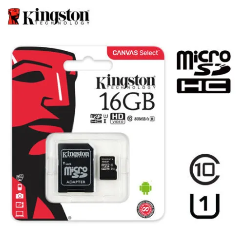 Kingston Micro SD Speicherkarte 16GB 32GB 64GB 128GB 256GB SDCS SDXC Memory Card 3