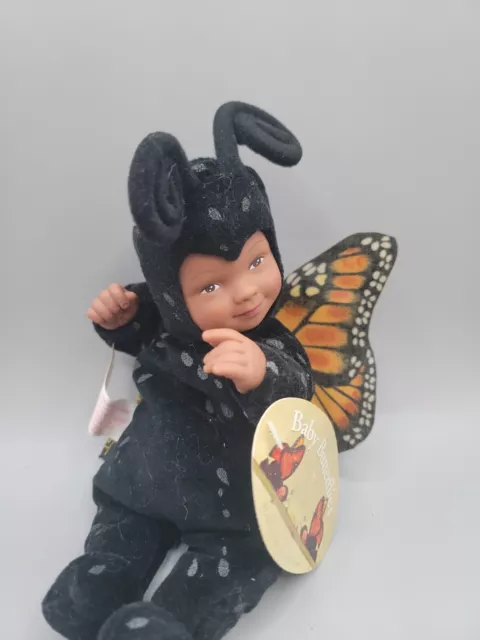 1998 Anne Geddes Baby Butterflies Bean Filled Collection 9" African American