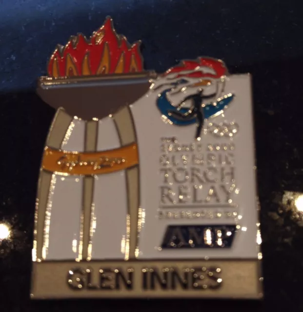 GLEN INNES Sydney 2000 Olympic Torch Relay AMP sponsor pin