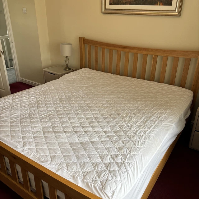 SUPER KING SIZE bed with mattress used £150.00 PicClick UK