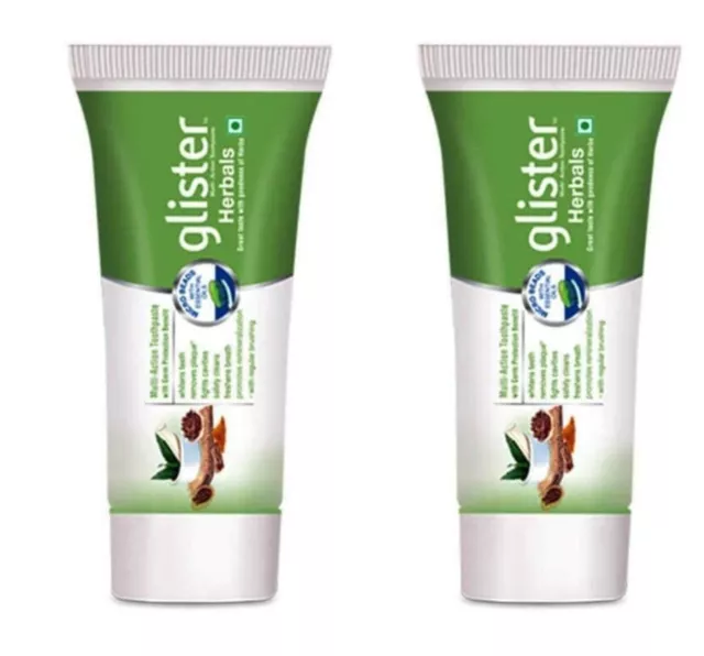 2x 190g Amway Glister Herbals Toothpaste Oral Care Cream Multi-Action Free Ship