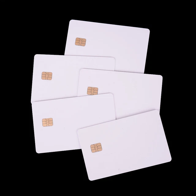 5 Pcs ISO PVC IC With SLE4442 Chip Blank Smart Card Contact IC Card Safety W_xi