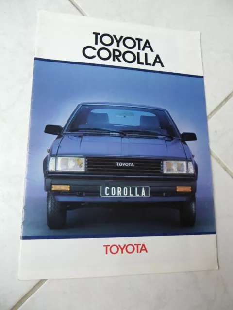 Toyota Corolla 1982 Catalogue Brochure Prospectus Commercial Sales Prospekt