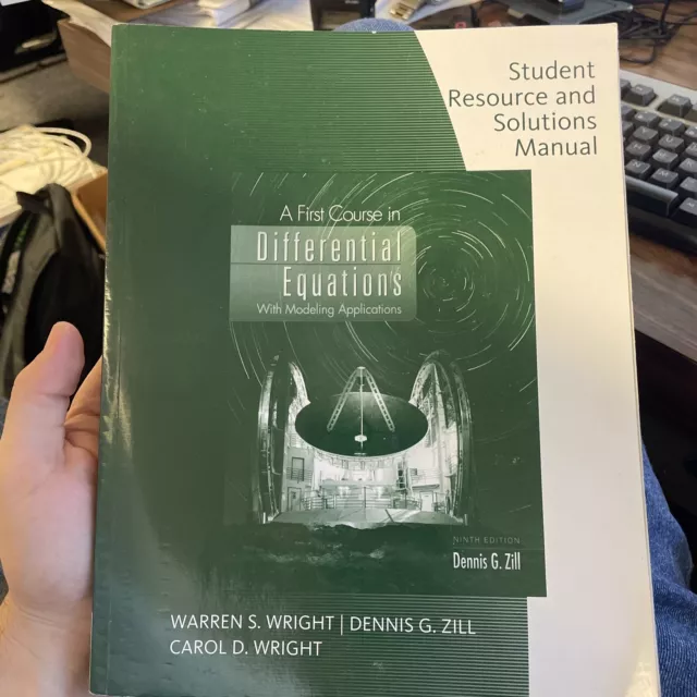 A First Course in Differential Equations - Student Resource And Solutions Manual